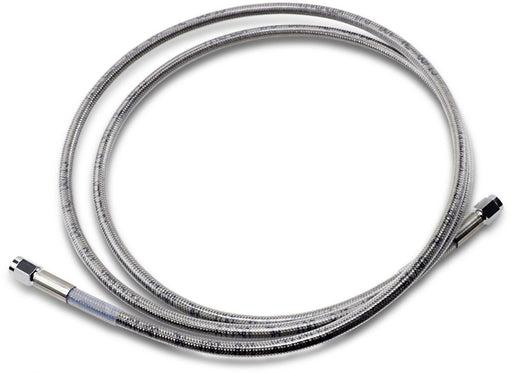 Drag Specialties Universal Brake Line Clear-Coated Silver Front Rear Stainless Steel