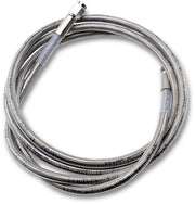 Drag Specialties Universal Brake Line Clear-Coated Silver Front Rear Stainless Steel - 870