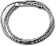Drag Specialties Universal Brake Line Clear-Coated Silver Front Rear Stainless Steel