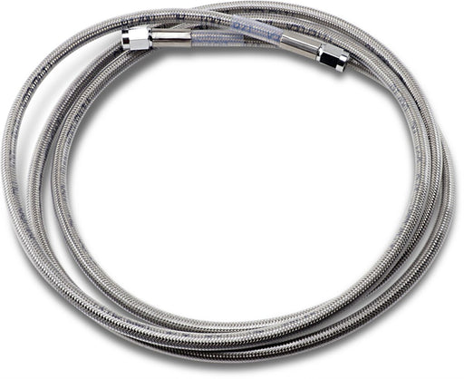 Drag Specialties Universal Brake Line Clear-Coated Silver Front Rear Stainless Steel