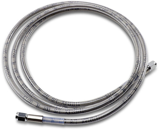 Drag Specialties Universal Brake Line Clear-Coated Silver Front Rear Stainless Steel