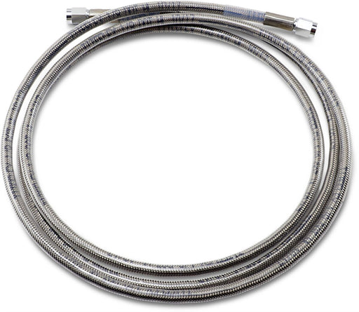 Drag Specialties Universal Brake Line Clear-Coated Silver Front Rear Stainless Steel