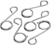 Drag Specialties Wire Fuel Line Guides Silver 5 Pack