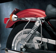 Drag Specialties Chrome Saddlebag Support Brackets Silver Left Right Steel Pair