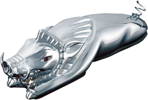 Kuryakyn Fender Ornament Chrome Wild Boar Front ABS Plastic
