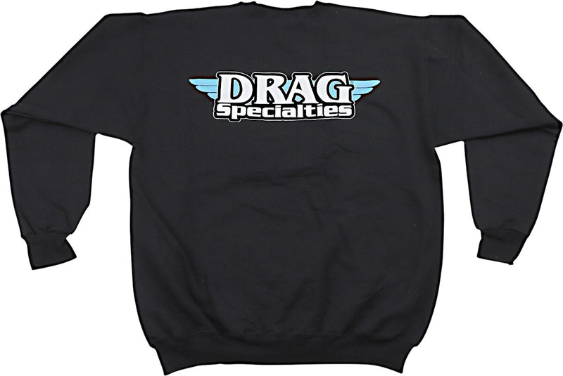 Drag Specialties Sweatshirt Black Crewneck Pullover Casual Cotton Polyester - 111827