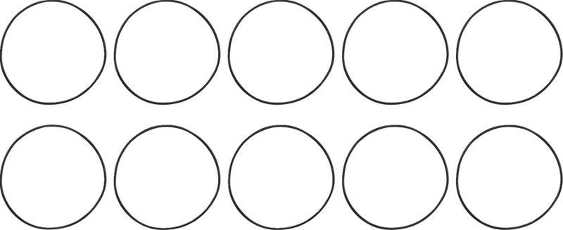 James Gasket Cylinder Base and Dowel Case O-Ring Oil Rubber 10 Pack
