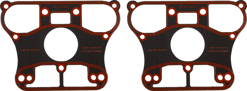 James Gasket Replacement Rocker Box Cover Gaskets Lower Rubber Steel Pair