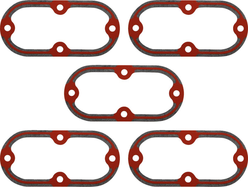 James Gasket Derby/Inspection Cover Gasket Kit 4-Speed Primary Paper Silicone 5 Pack