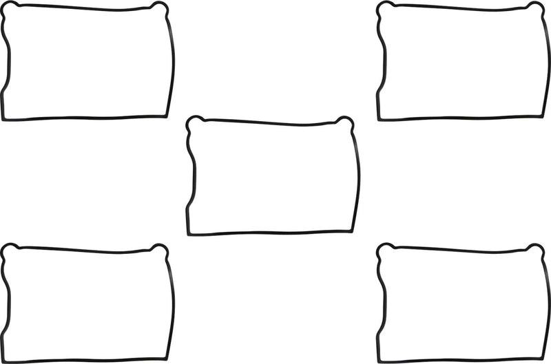 James Gasket Replacement Rocker Box Cover Gaskets Lower Rubber 5 Pack