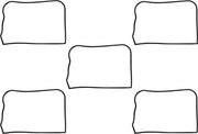 James Gasket Replacement Rocker Box Cover Gaskets Upper Rubber 5 Pack