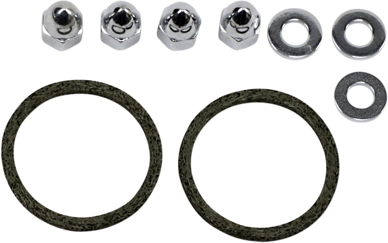 James Gasket Exhaust Port Gasket Kit Chrome Graphite