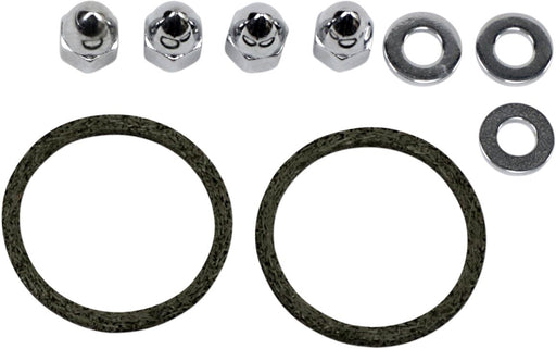James Gasket Exhaust Port Gasket Kit Chrome Graphite