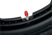 Barnett Custom Valve Stem Cap Anodised Red Aluminium Pair