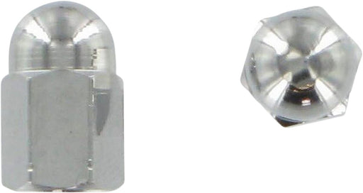 Barnett Custom Valve Stem Cap Chrome Aluminium Pair