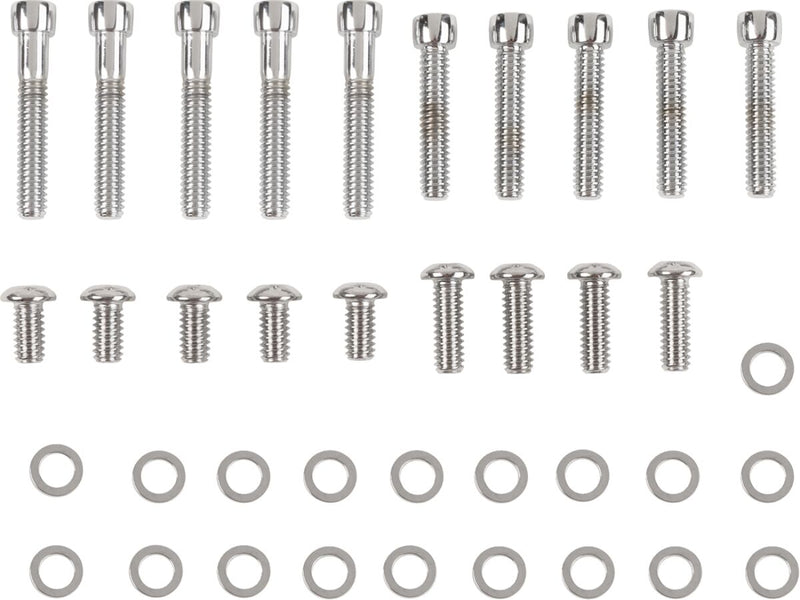 Colony Primary Cover Bolt Kit Chrome Polished Silver Socket-Head Steel