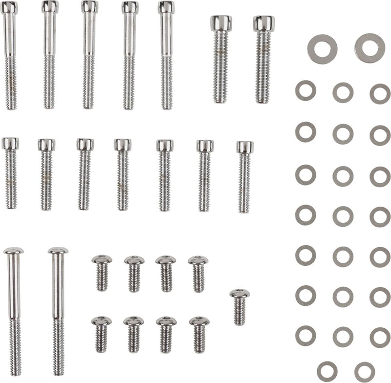 Colony Primary Cover Bolt Kit Chrome Polished Silver Socket-Head Steel