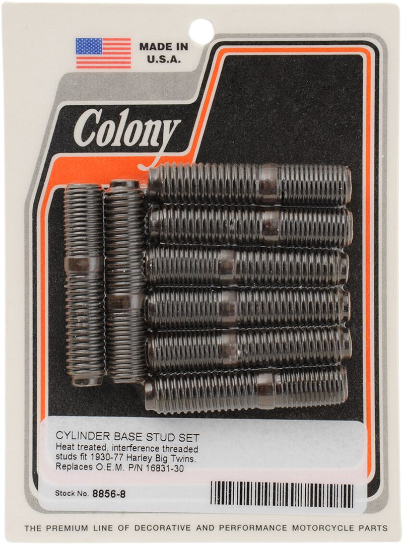 Colony Replacement Cylinder Base Studs Stud Set Black 8 Pack