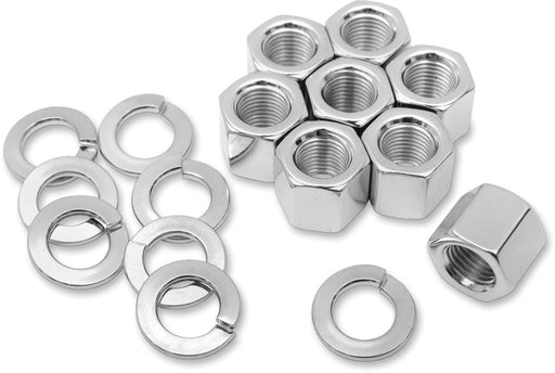 Colony Chrome Stock Hardware Kits Silver Cylinder Base Nut