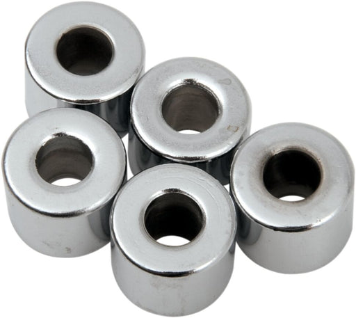 Drag Specialties Replacement Spacers Silver Smooth Steel 5 Pack