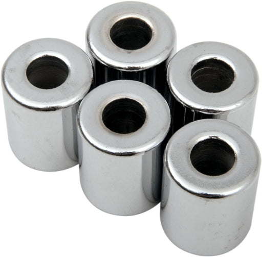 Drag Specialties Replacement Spacers Silver Smooth Steel 5 Pack