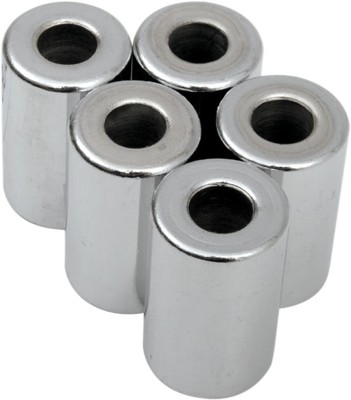 Drag Specialties Replacement Spacers Silver Smooth Steel 5 Pack