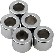 Drag Specialties Replacement Spacers Silver Smooth Steel 5 Pack - MPB510