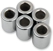 Drag Specialties Replacement Spacers Silver Smooth Steel 5 Pack