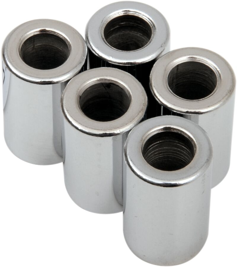 Drag Specialties Replacement Spacers Silver Smooth Steel 5 Pack
