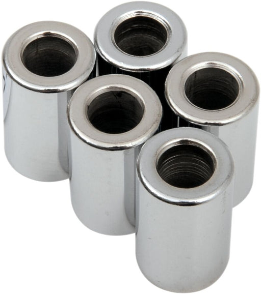 Drag Specialties Replacement Spacers Silver Smooth Steel 5 Pack