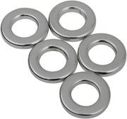Drag Specialties Replacement Spacers Silver Smooth Steel 5 Pack