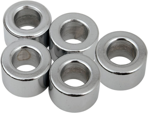 Drag Specialties Replacement Spacers Silver Smooth Steel 5 Pack