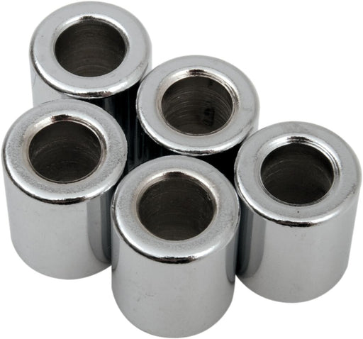 Drag Specialties Replacement Spacers Silver Smooth Steel 5 Pack