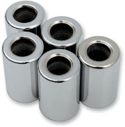 Drag Specialties Replacement Spacers Silver Smooth Steel 5 Pack