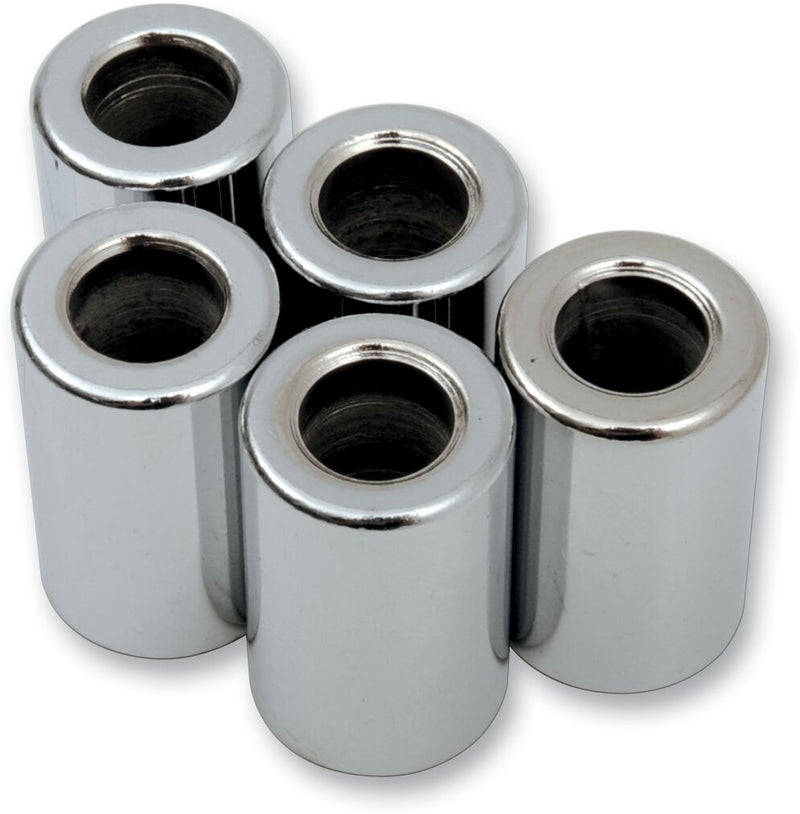 Drag Specialties Replacement Spacers Silver Smooth Steel 5 Pack