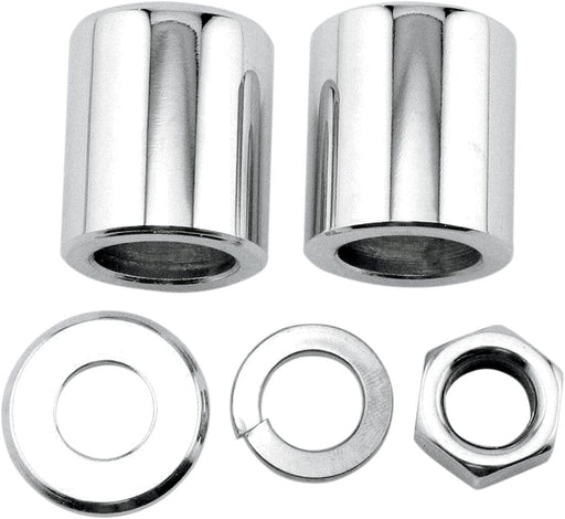 Colony Axle Spacer/Nut Kit Chrome Silver Front