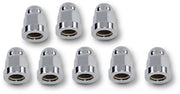 Drag Specialties Acorn Hardware Kits Chrome Silver Cylinder Base Nut Set