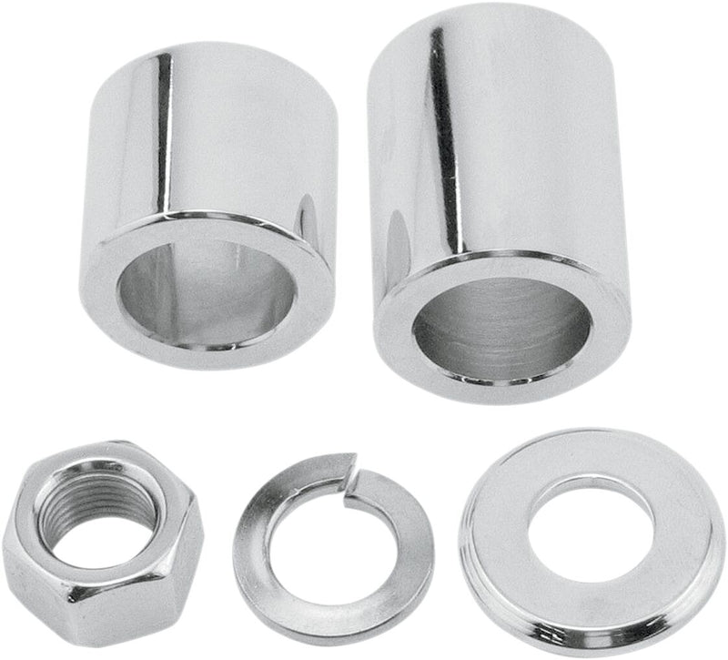 Colony Axle Spacer/Nut Kit Chrome Silver Front