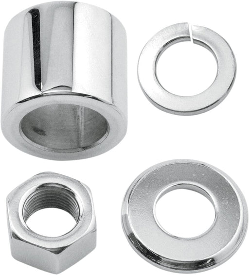 Colony Axle Spacer/Nut Kit Chrome Silver Front