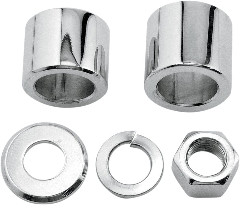 Colony Axle Spacer/Nut Kit Chrome Silver Front