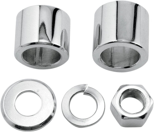 Colony Axle Spacer/Nut Kit Chrome Silver Front