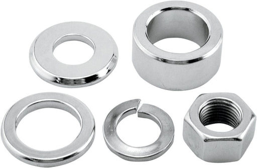 Colony Axle Spacer/Nut Kit Chrome Silver Front
