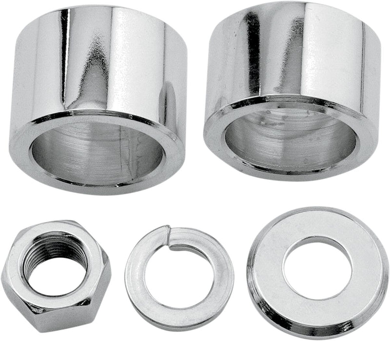 Colony Axle Spacer/Nut Kit Chrome Silver Front