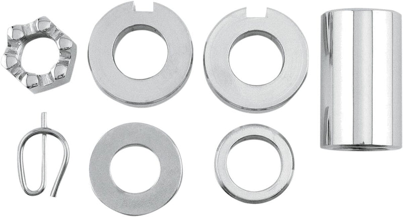 Colony Axle Spacer/Nut Kit Chrome Silver Rear