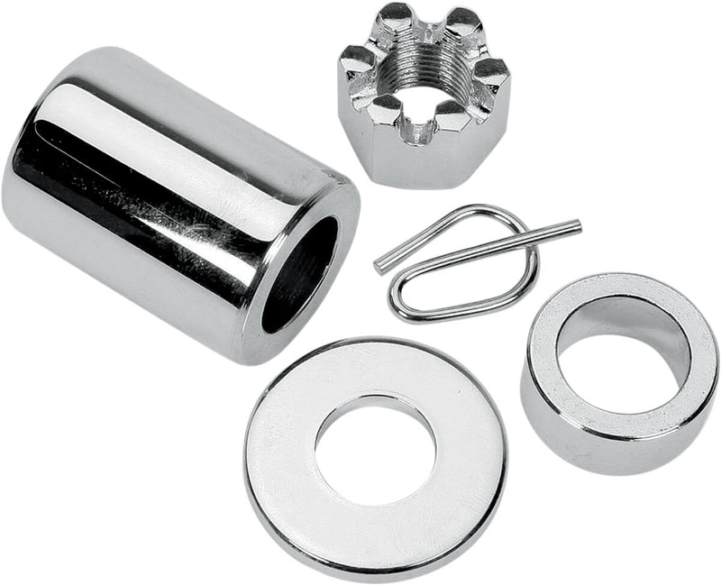 Colony Axle Spacer/Nut Kit Chrome Silver Rear