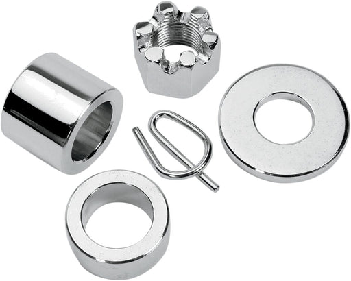 Colony Axle Spacer/Nut Kit Chrome Silver Rear
