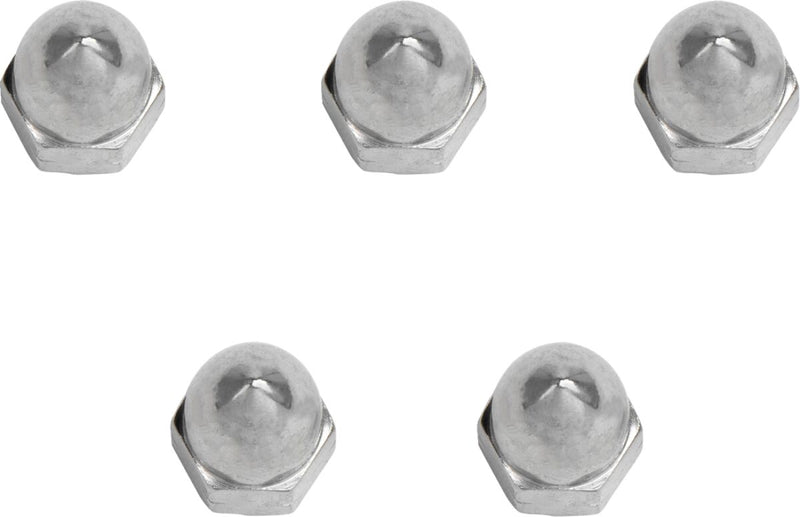 Drag Specialties Chrome Ware Nuts Silver Acorn Multi Functional 5 Pack