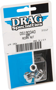 Drag Specialties Chrome Ware Nuts Silver Acorn Multi Functional 5 Pack