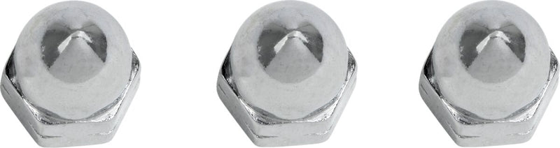 Drag Specialties Chrome Ware Nuts Silver Acorn Multi Functional 3 Pack