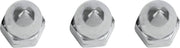 Drag Specialties Chrome Ware Nuts Silver Acorn Multi Functional 3 Pack - MBP1210